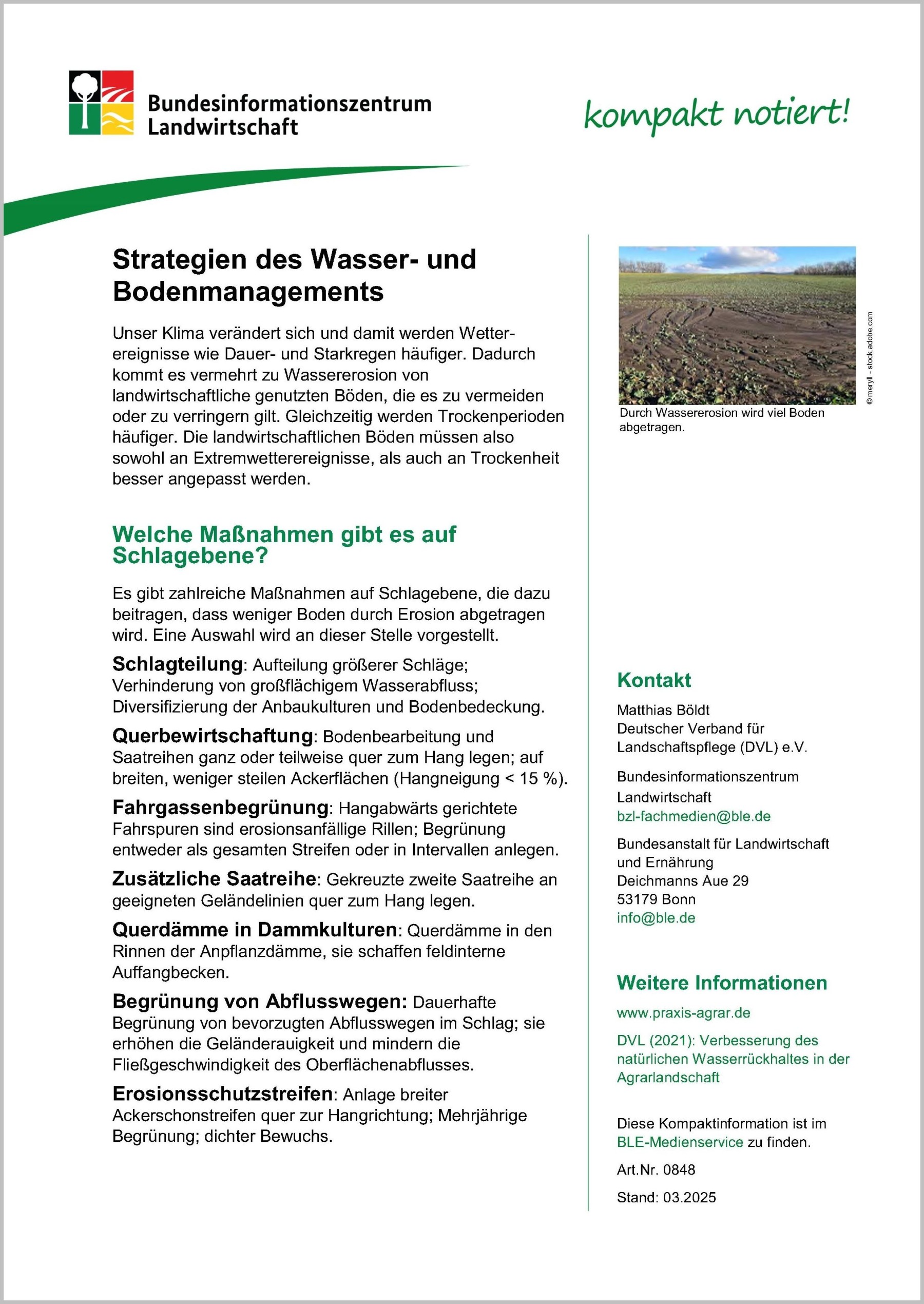 Srategien des Wasser- und Flächenmanagements