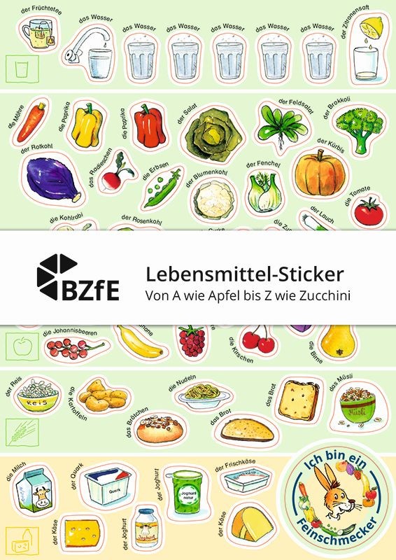 Lebensmittel-Sticker