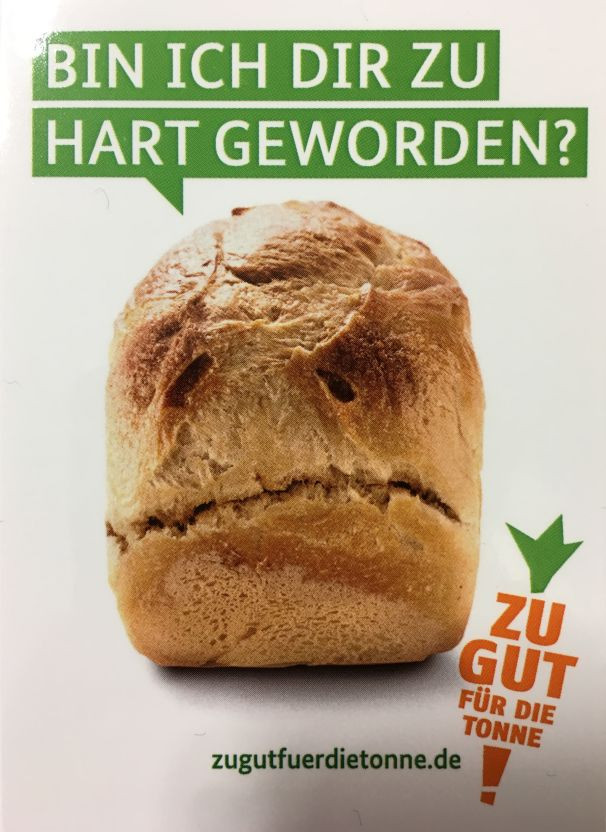 Haftnotizen Post its, "Zu gut für die Tonne!"