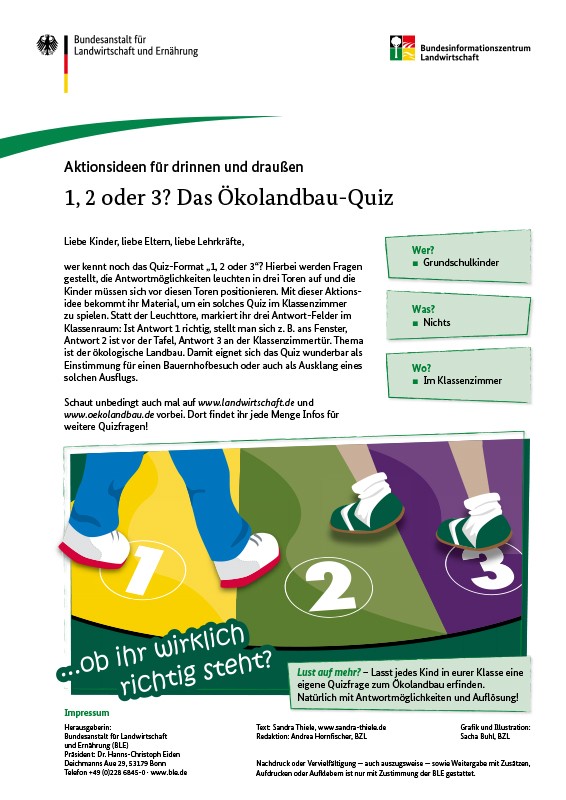 Aktionsidee: Ökolandbau-Quiz