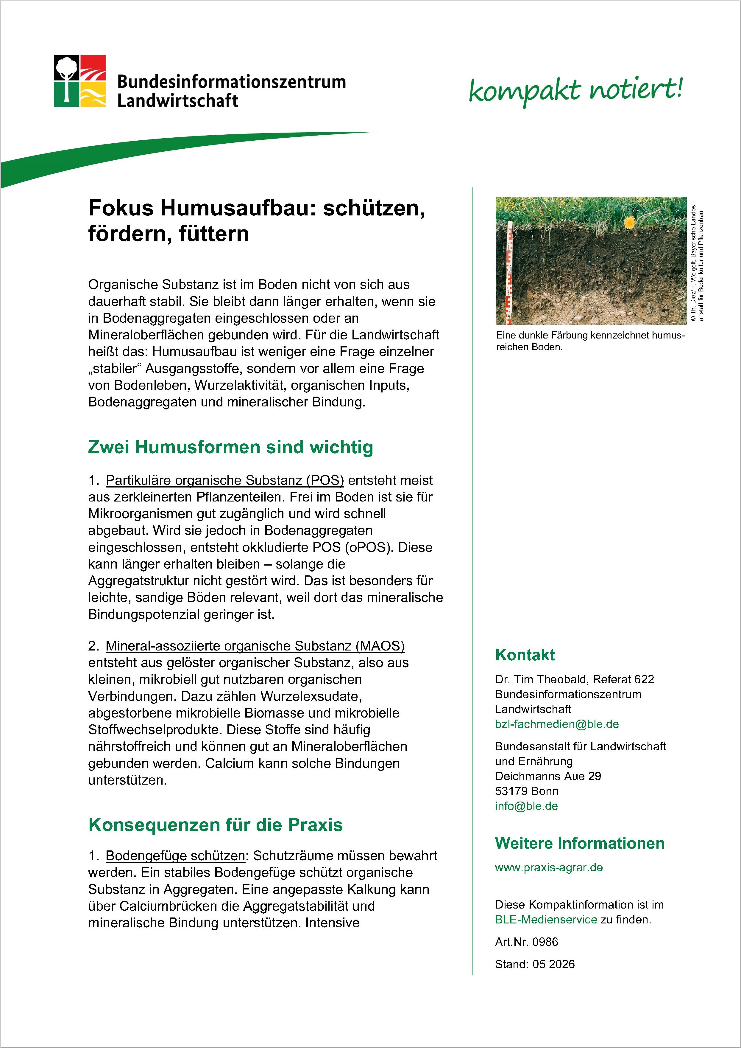 Fokus Humusaufbau