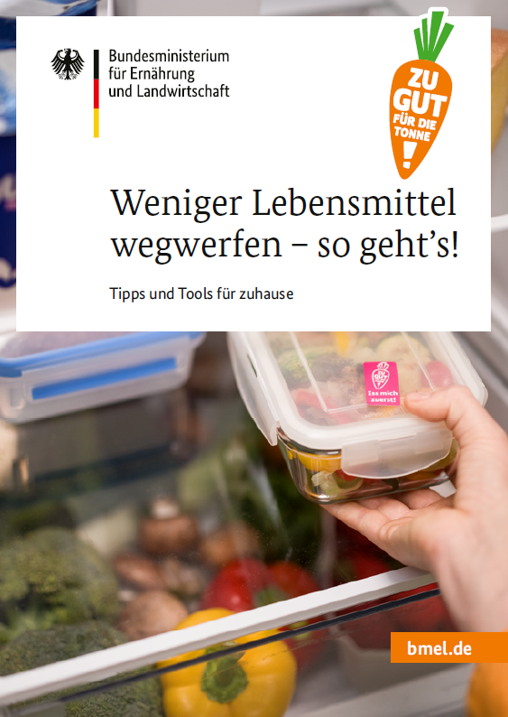 Produktbild: Weniger Lebensmittel wegwerfen - so geht's!. Öffnet die Seite zum bestellen.