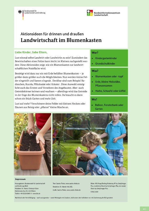 Landwirtschaft im Blumenkasten