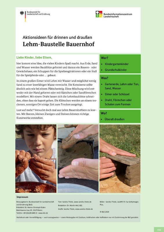 Lehm-Baustelle Bauernhof