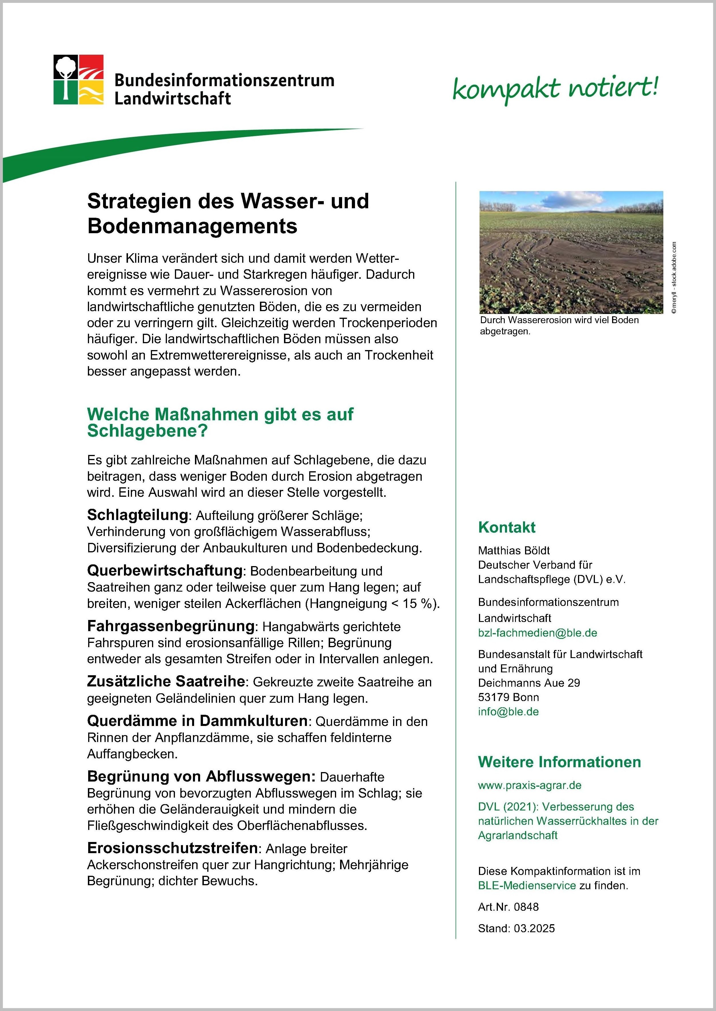 Srategien des Wasser- und Flächenmanagements