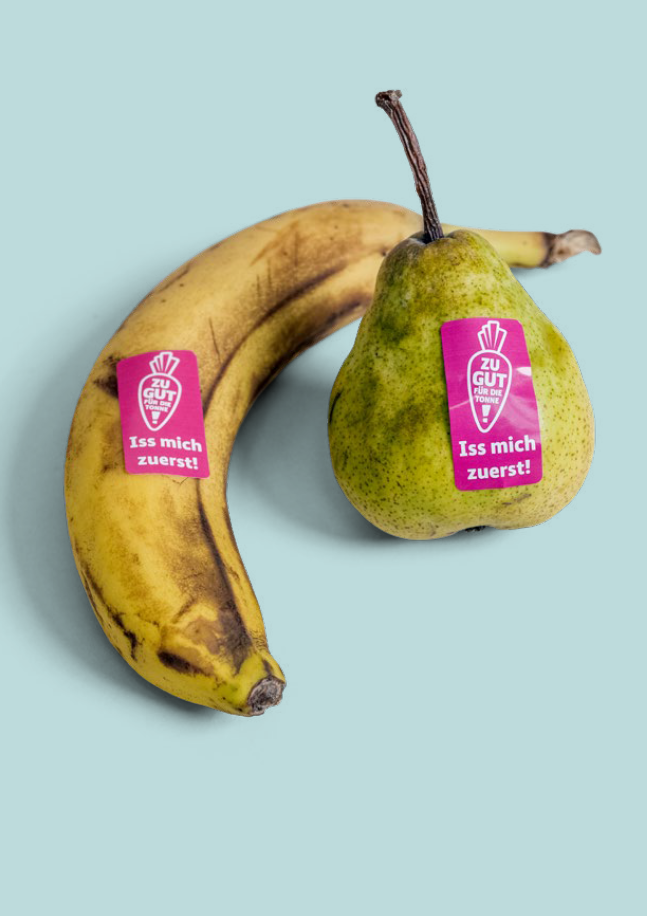 Bundle "Iss-mich-zuerst!"-Etiketten mit Postkarte