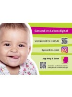 Postkarte Gesund ins Leben 