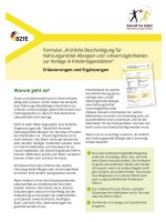 Erläuterungen zum Formular "Umgang mit Nahrungsmittel-Allergien und -Unverträglichkeiten in der Kita