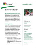 Biodiversität im Gartenbau fördern – wie geht das?