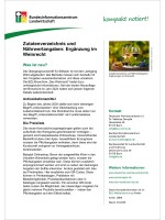 Zutatenverzeichnis und Nährwertangaben: Ergänzung im Weinrecht