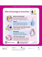 Was Schwangere brauchen - Mutterpass-Aufkleber