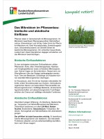 Das Mikrobiom im Pflanzenbau - biotische und abiotische Einflüsse