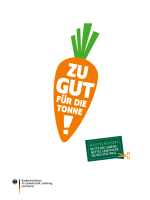 Bastelbogen Kühlschrank "Zu gut für die Tonne!"  